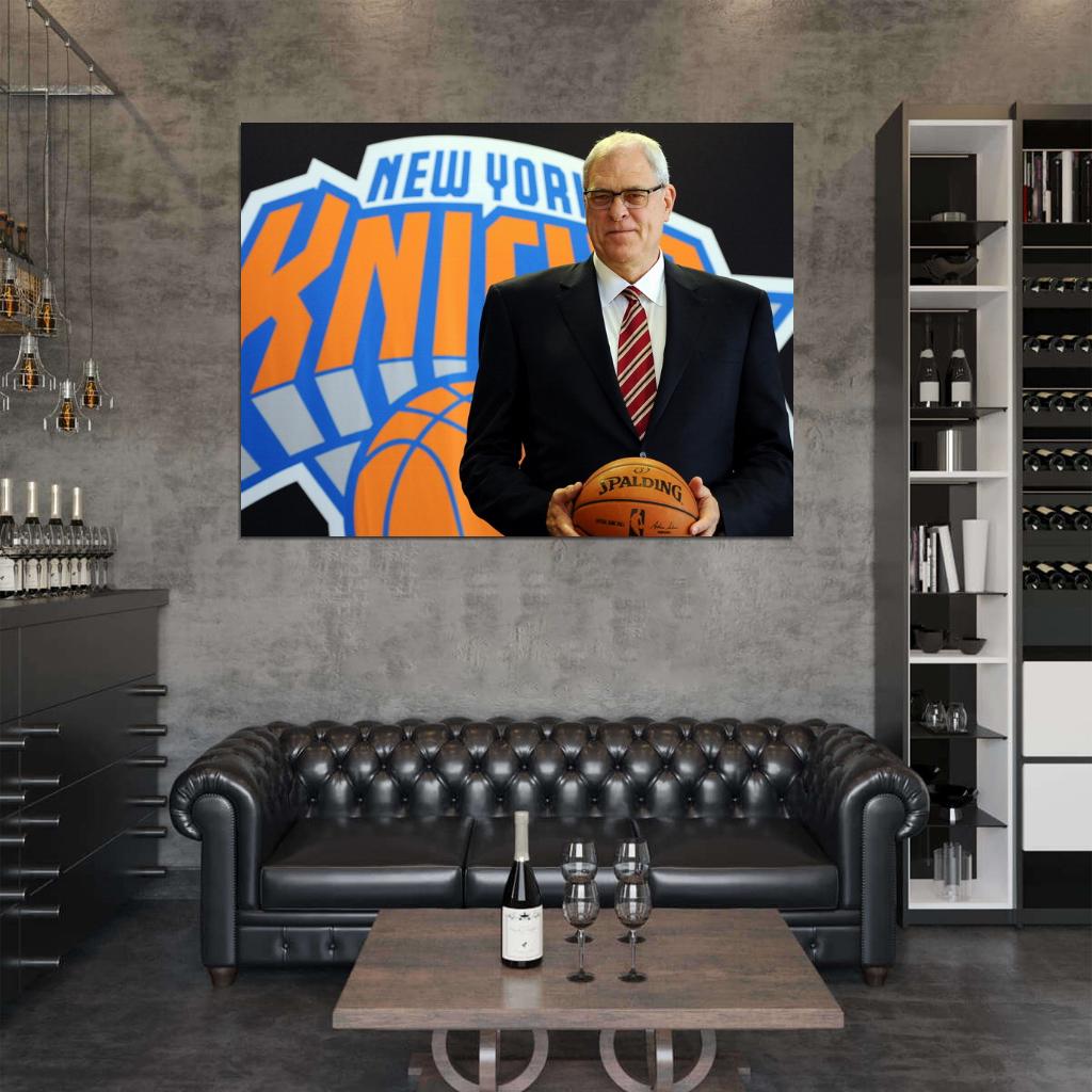 Phil Jackson New York Basketball Sport Wall Art Print Poster