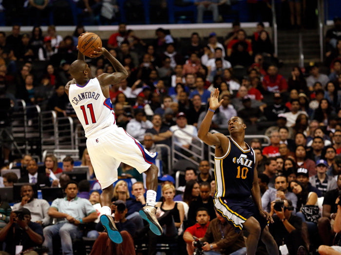 Jamal Crawford Fadeaway Shot Los Angeles Basketball Sport Wall Art Print Poster