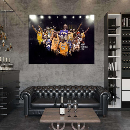 Shaquille O'Neal Awesome Los Angeles Basketball Sport Wall Art Print Poster