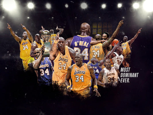 Shaquille O'Neal Awesome Los Angeles Basketball Sport Wall Art Print Poster