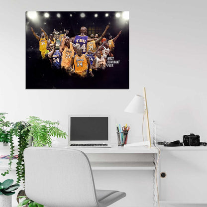 Shaquille O'Neal Awesome Los Angeles Basketball Sport Wall Art Print Poster