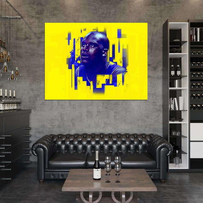 Shaquille O'Neal Los Angeles Painting Art Basketball Sport Wall Art Print Poster