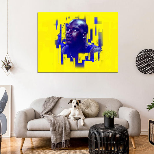 Shaquille O'Neal Los Angeles Painting Art Basketball Sport Wall Art Print Poster