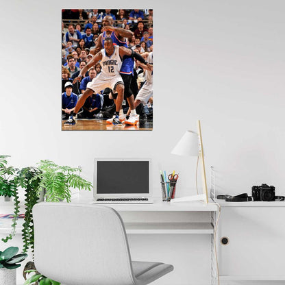 Dwight Howard vs Shaquille O'Neal Basketball Sport Wall Art Print Poster