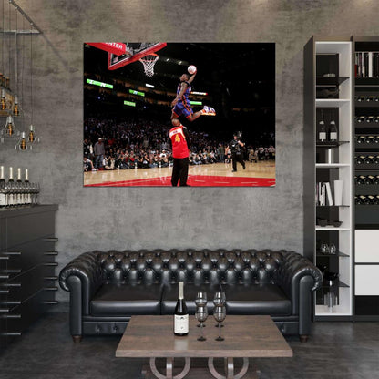 Nate Robinson Slam Dunk Contest Spud Webb Basketball Sport Wall Art Print Poster