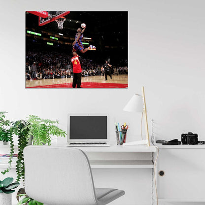 Nate Robinson Slam Dunk Contest Spud Webb Basketball Sport Wall Art Print Poster