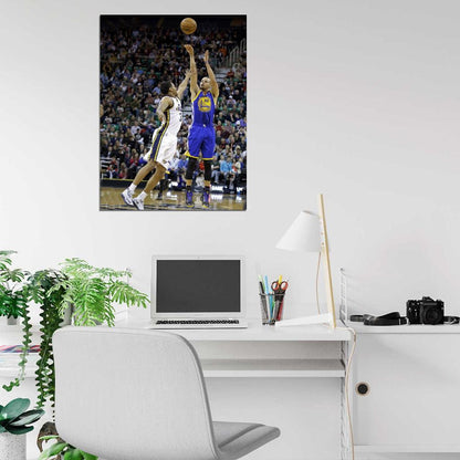 Stephen Curry Steph Jump Shot Basketball Sport Wall Art Print Poster