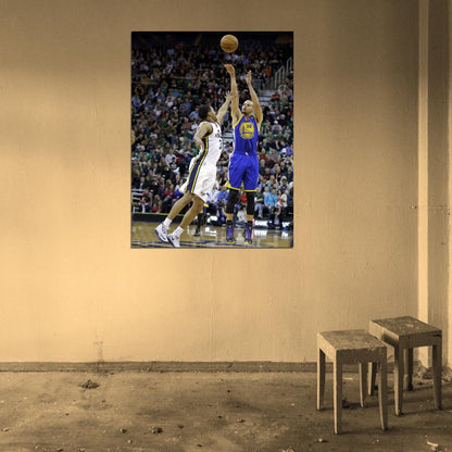 Stephen Curry Steph Jump Shot Basketball Sport Wall Art Print Poster