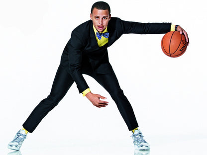 Stephen Curry Suit Crossover Steph Basketball Sport Wall Art Print Poster