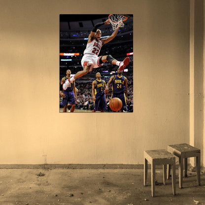 Taj Gibson Dunk Basketball Sport Wall Art Print Poster