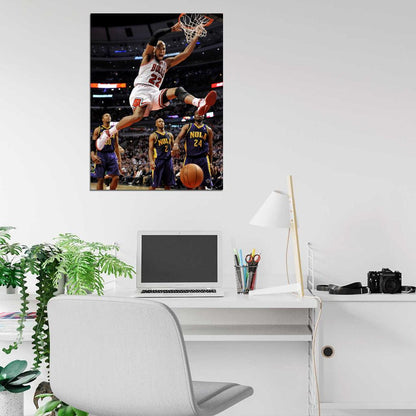 Taj Gibson Dunk Basketball Sport Wall Art Print Poster