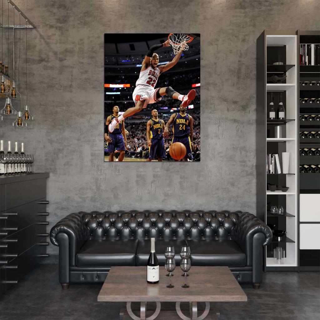 Taj Gibson Dunk Basketball Sport Wall Art Print Poster