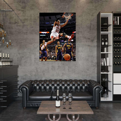 Taj Gibson Dunk Basketball Sport Wall Art Print Poster