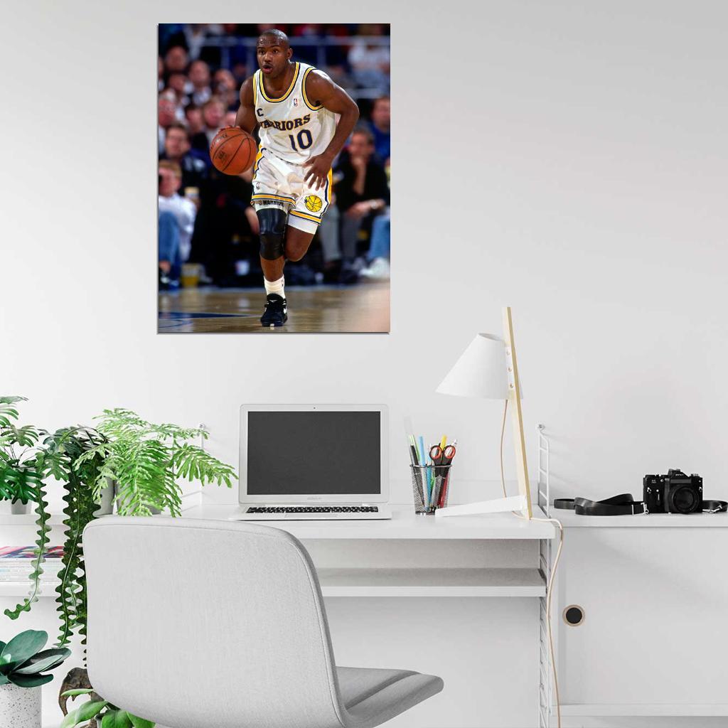 Tim Hardaway Retro Basketball Sport Wall Art Print Poster