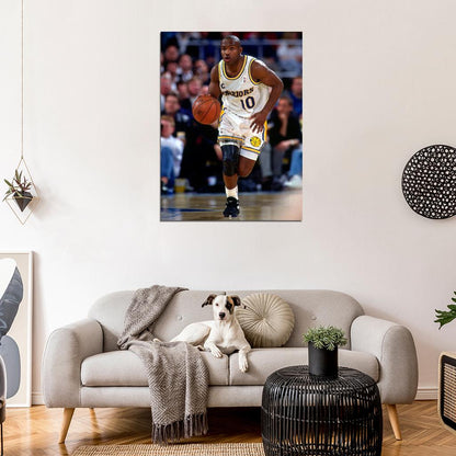 Tim Hardaway Retro Basketball Sport Wall Art Print Poster