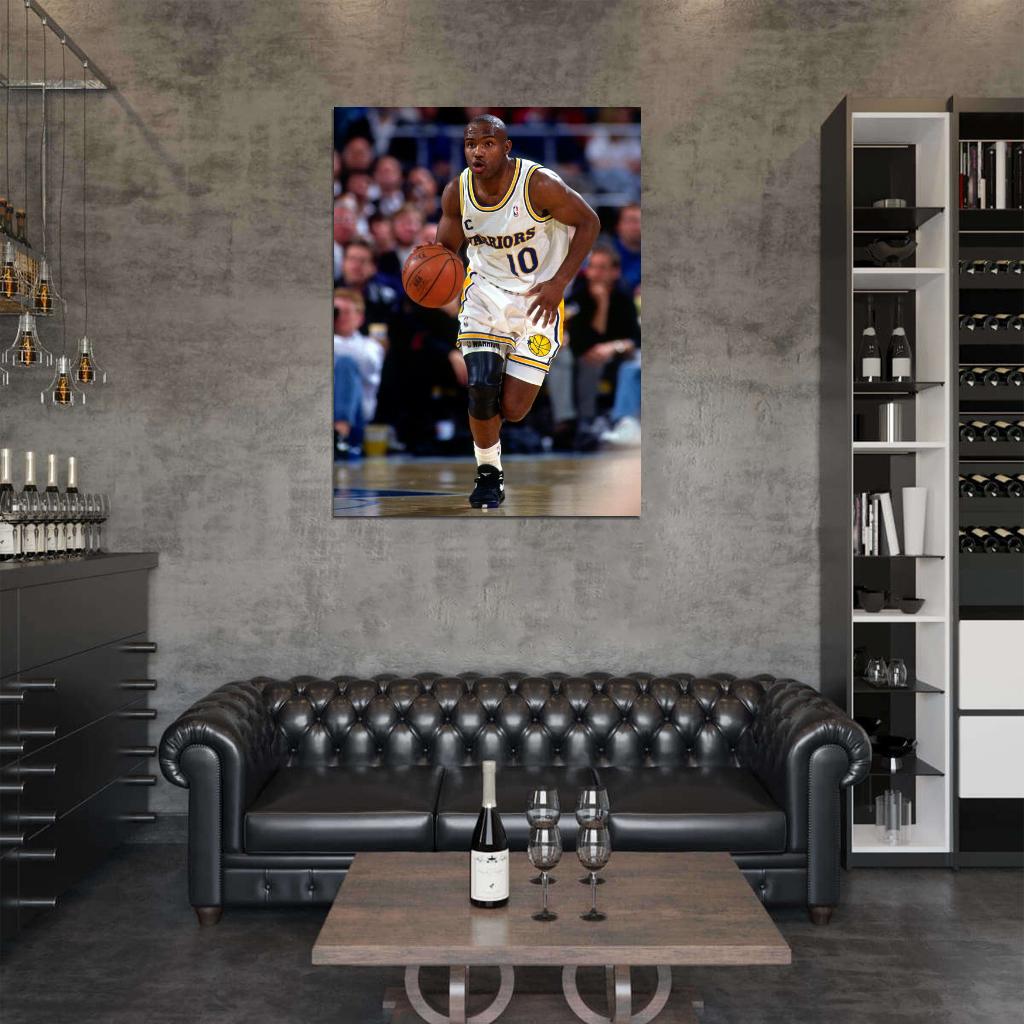 Tim Hardaway Retro Basketball Sport Wall Art Print Poster
