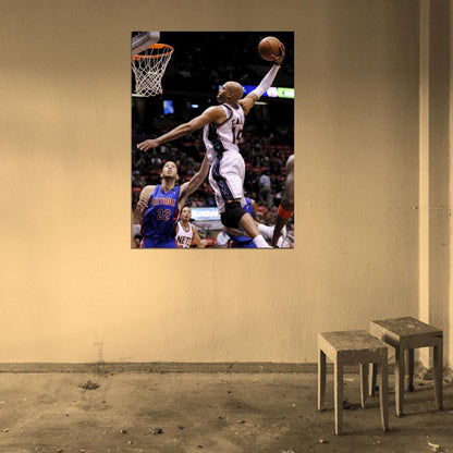 Vince Carter Dunk New Jersey Nets Basketball Sport Wall Art Print Poster
