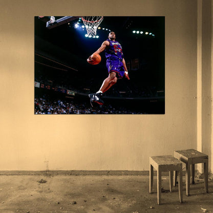 Vince Carter Slam Dunk Contest 2000 Basketball Sport Wall Art Print Poster