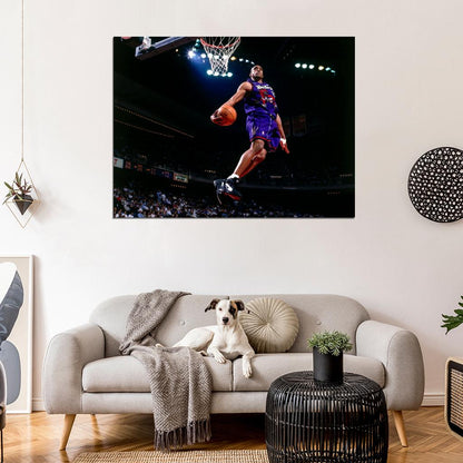 Vince Carter Slam Dunk Contest 2000 Basketball Sport Wall Art Print Poster