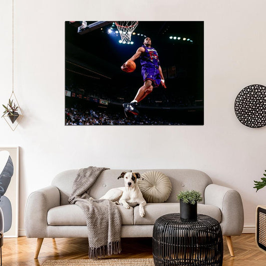 Vince Carter Slam Dunk Contest 2000 Basketball Sport Wall Art Print Poster