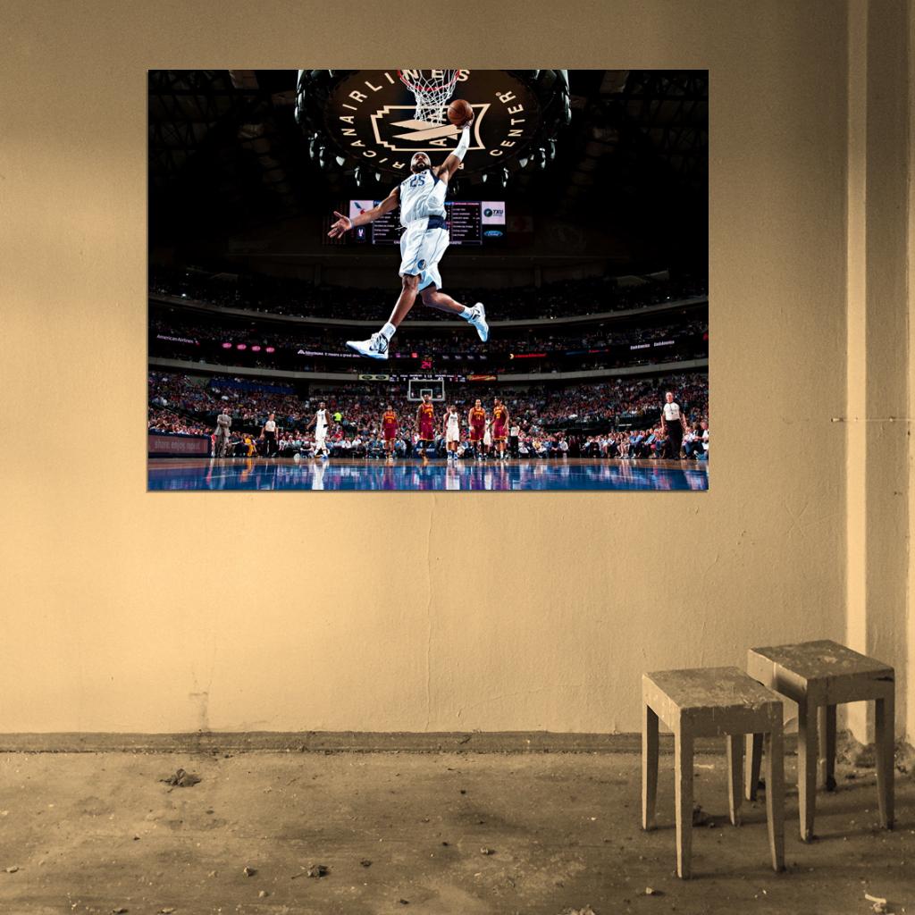 Vince Carter Dallas Dunk Basketball Sport Wall Art Print Poster