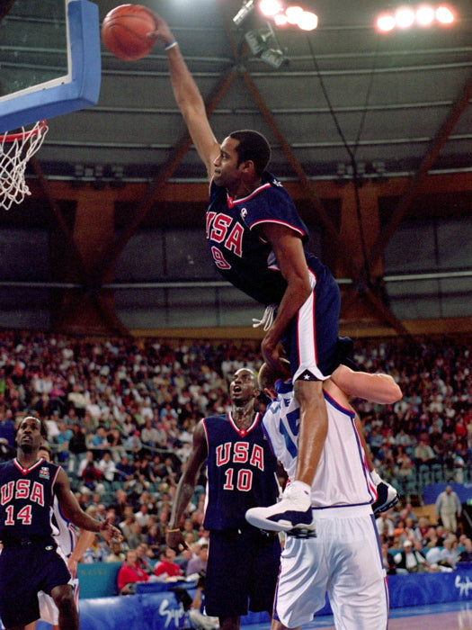 Vince Carter Posterize Monster Dunk 2000 US Team Basketball Sport Wall Art Print Poster