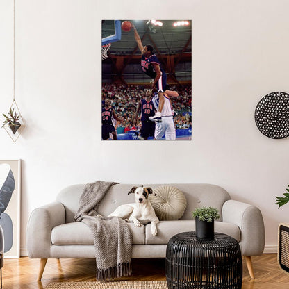 Vince Carter Posterize Monster Dunk 2000 US Team Basketball Sport Wall Art Print Poster