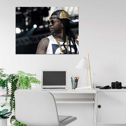 2 Chainz Tauheed Epps Rap Hip-Hop Music Rapper Wall Art Print Poster