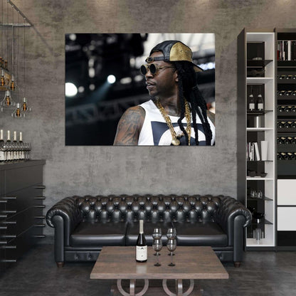 2 Chainz Tauheed Epps Rap Hip-Hop Music Rapper Wall Art Print Poster