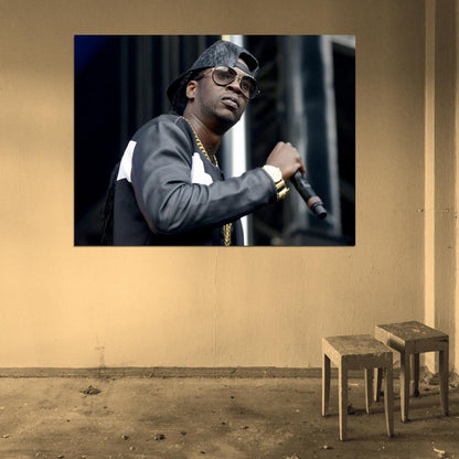 2 Chainz Live Stage Tauheed Epps Rap Hip-Hop Rapper Music Wall Art Print Poster
