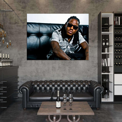 Ace Hood Rap Hip-Hop Music Rapper Wall Art Print Poster
