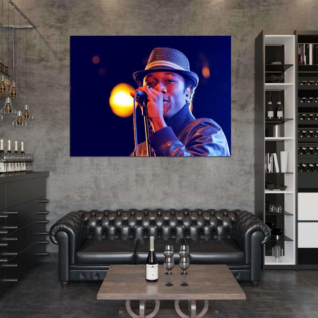 Aloe Blacc Live Concert Soul R&B Rap Hip-Hop Music Rapper Wall Art Print Poster