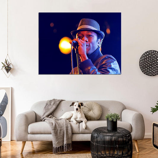 Aloe Blacc Live Concert Soul R&B Rap Hip-Hop Music Rapper Wall Art Print Poster