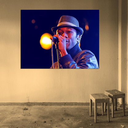 Aloe Blacc Live Concert Soul R&B Rap Hip-Hop Music Rapper Wall Art Print Poster