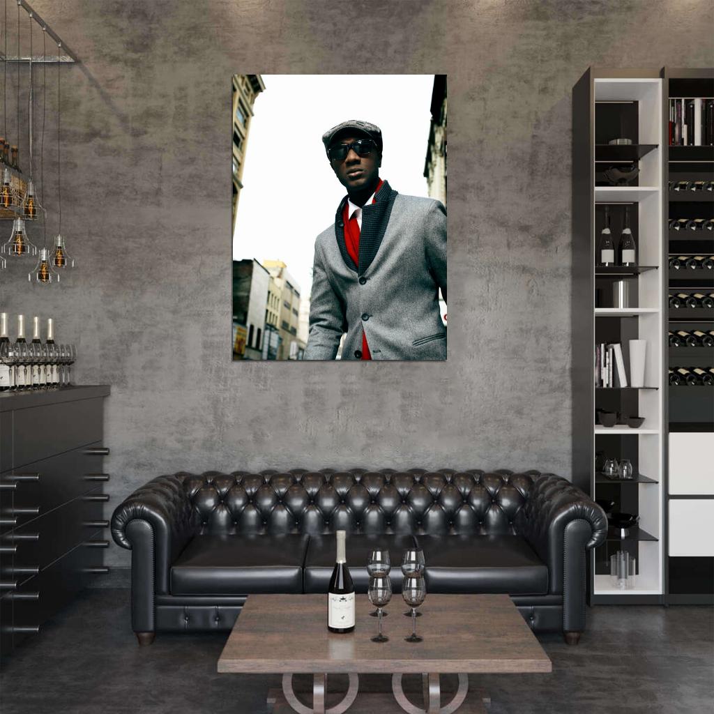 Aloe Blacc Soul R&B Rap Hip-Hop Music Rapper Wall Art Print Poster