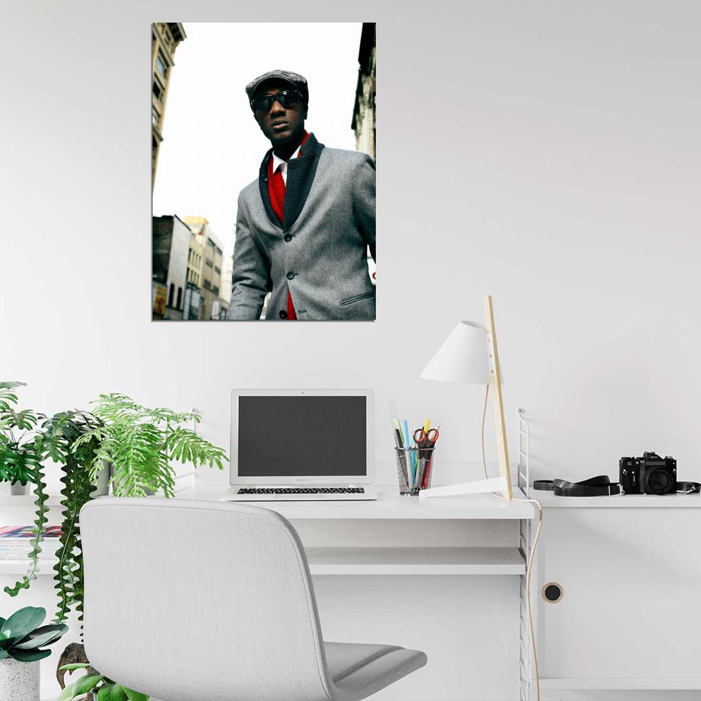 Aloe Blacc Soul R&B Rap Hip-Hop Music Rapper Wall Art Print Poster