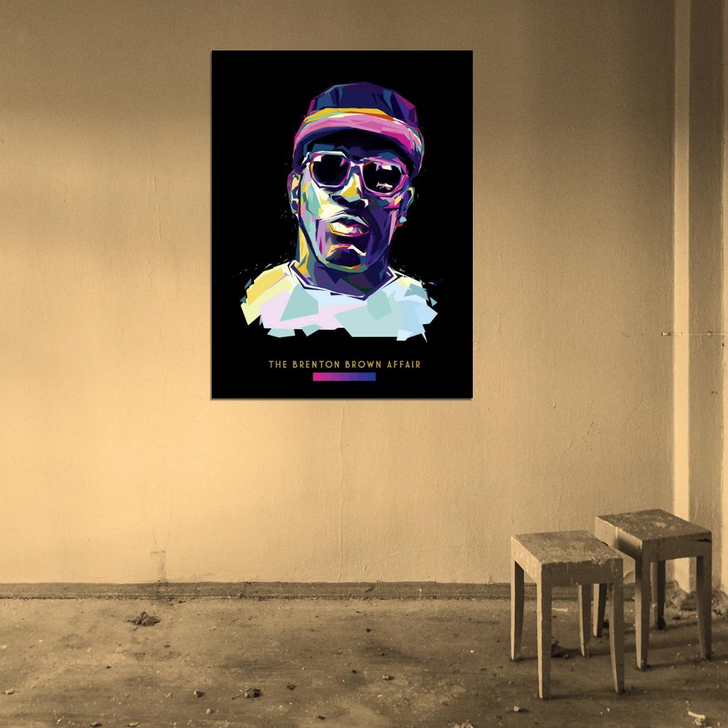 The Brenton Brown Affair Art Rap Hip-Hop Music Wall Art Print Poster