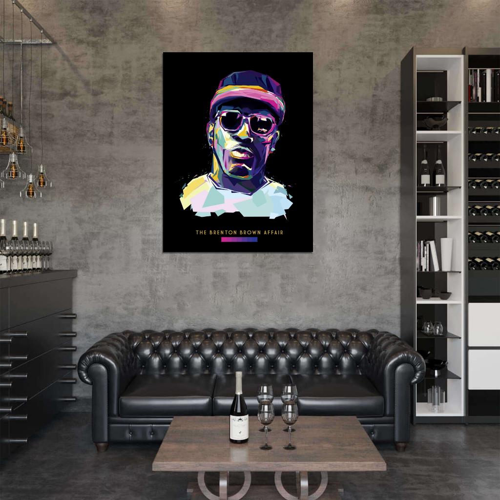 The Brenton Brown Affair Art Rap Hip-Hop Music Wall Art Print Poster