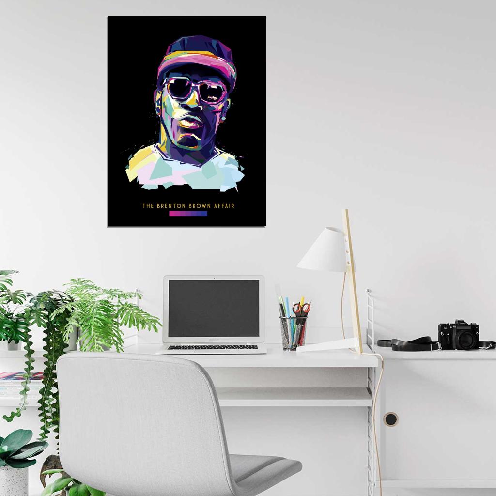 The Brenton Brown Affair Art Rap Hip-Hop Music Wall Art Print Poster