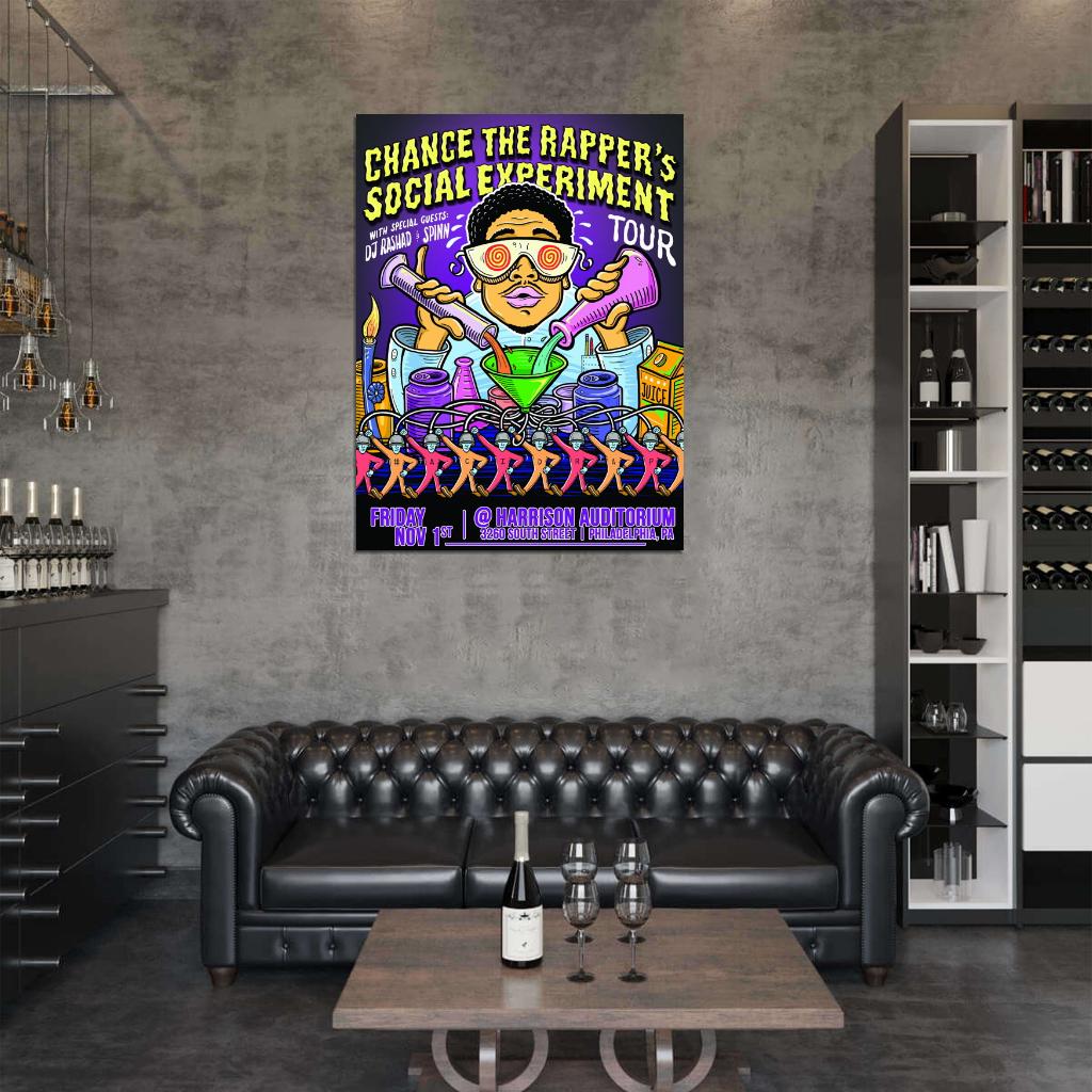 Chance The Rapper Art Rap Hip-Hop Music Wall Art Print Poster