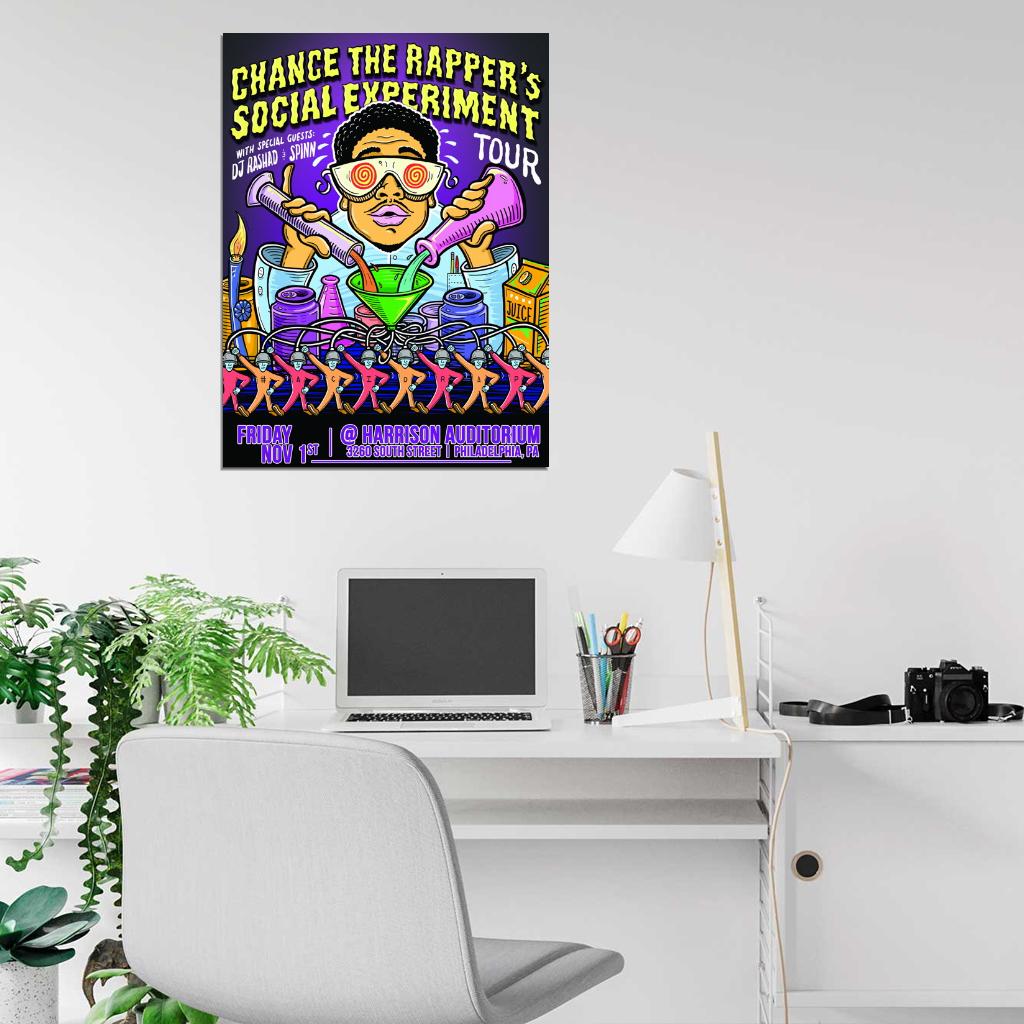 Chance The Rapper Art Rap Hip-Hop Music Wall Art Print Poster