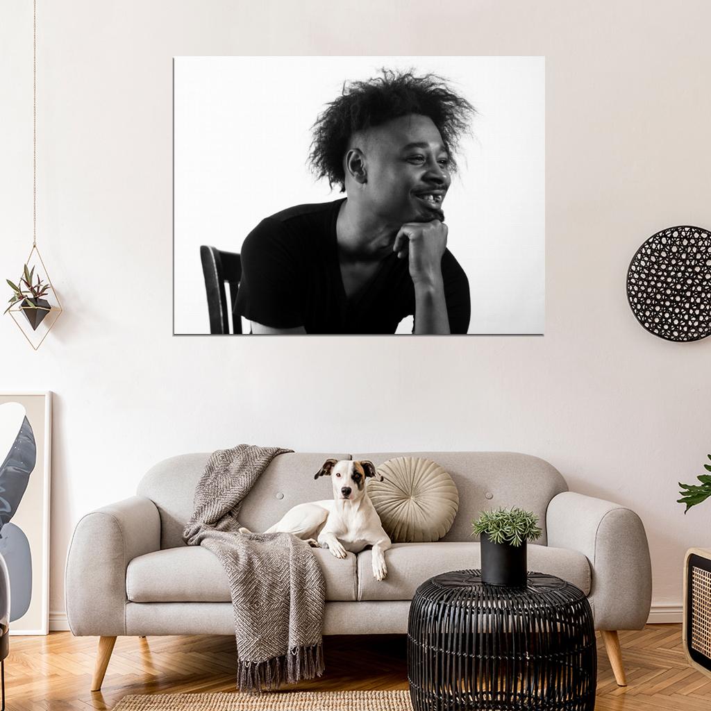 Danny Brown Rapper Rap Hip-Hop Music BW Wall Art Print Poster