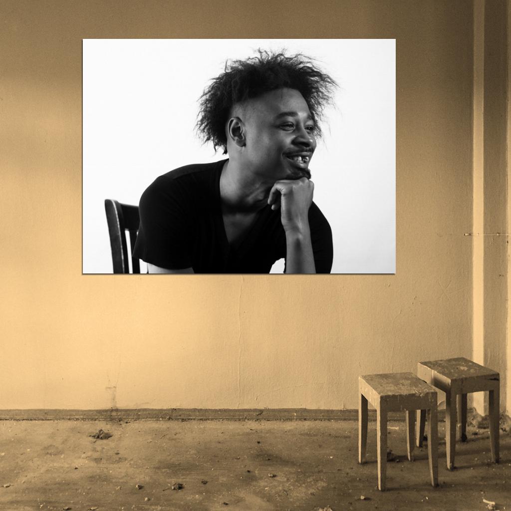 Danny Brown Rapper Rap Hip-Hop Music BW Wall Art Print Poster