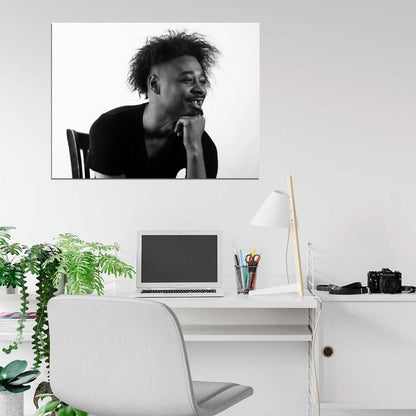 Danny Brown Rapper Rap Hip-Hop Music BW Wall Art Print Poster