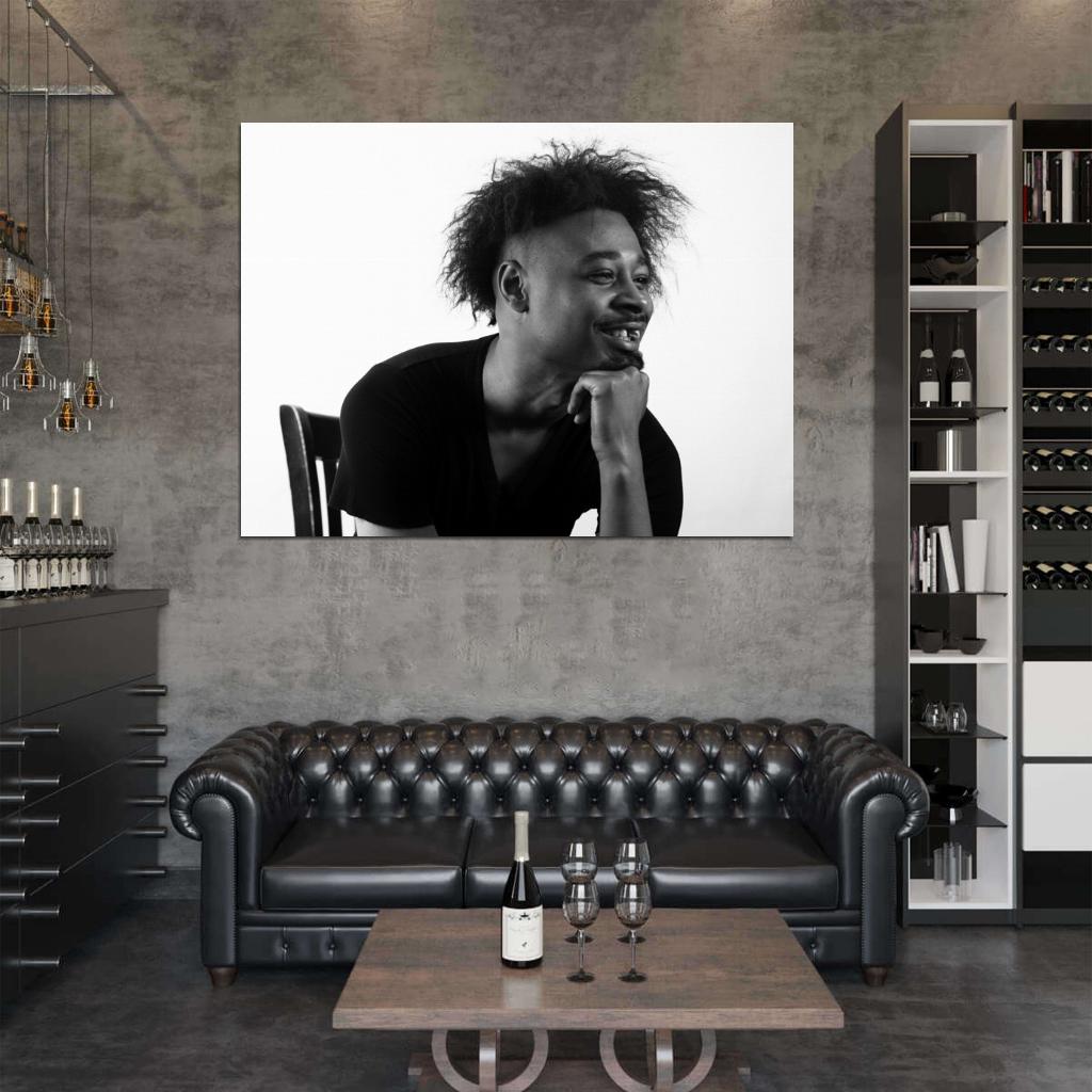 Danny Brown Rapper Rap Hip-Hop Music BW Wall Art Print Poster