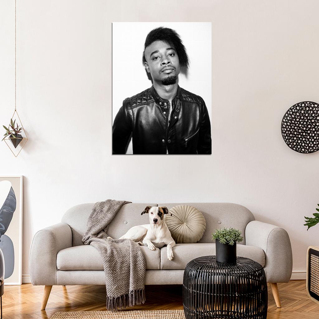 Danny Brown Rapper Rap Hip-Hop Music BW Wall Art Print Poster