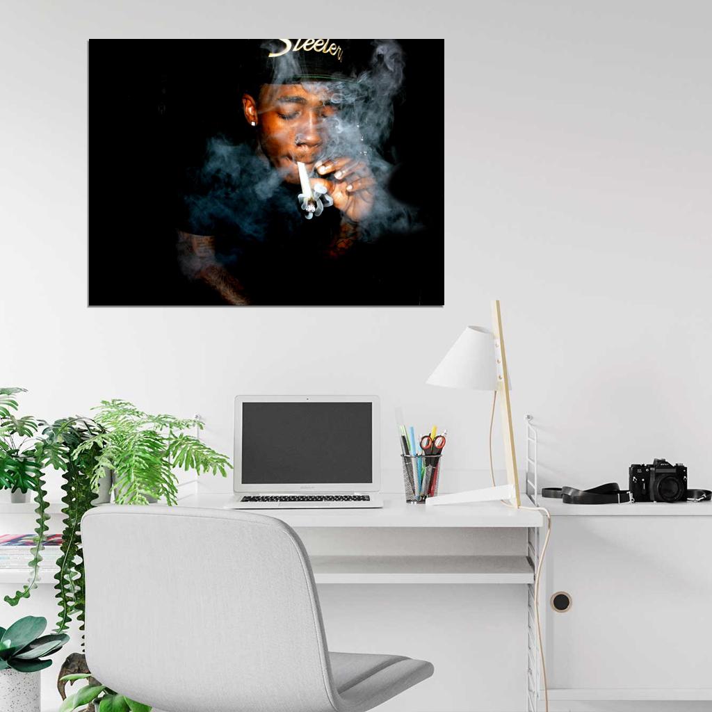 Dizzy Wright Smoke Rapper Rap Hip-Hop Music Wall Art Print Poster