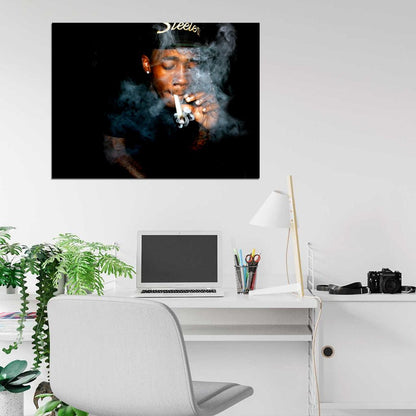 Dizzy Wright Smoke Rapper Rap Hip-Hop Music Wall Art Print Poster