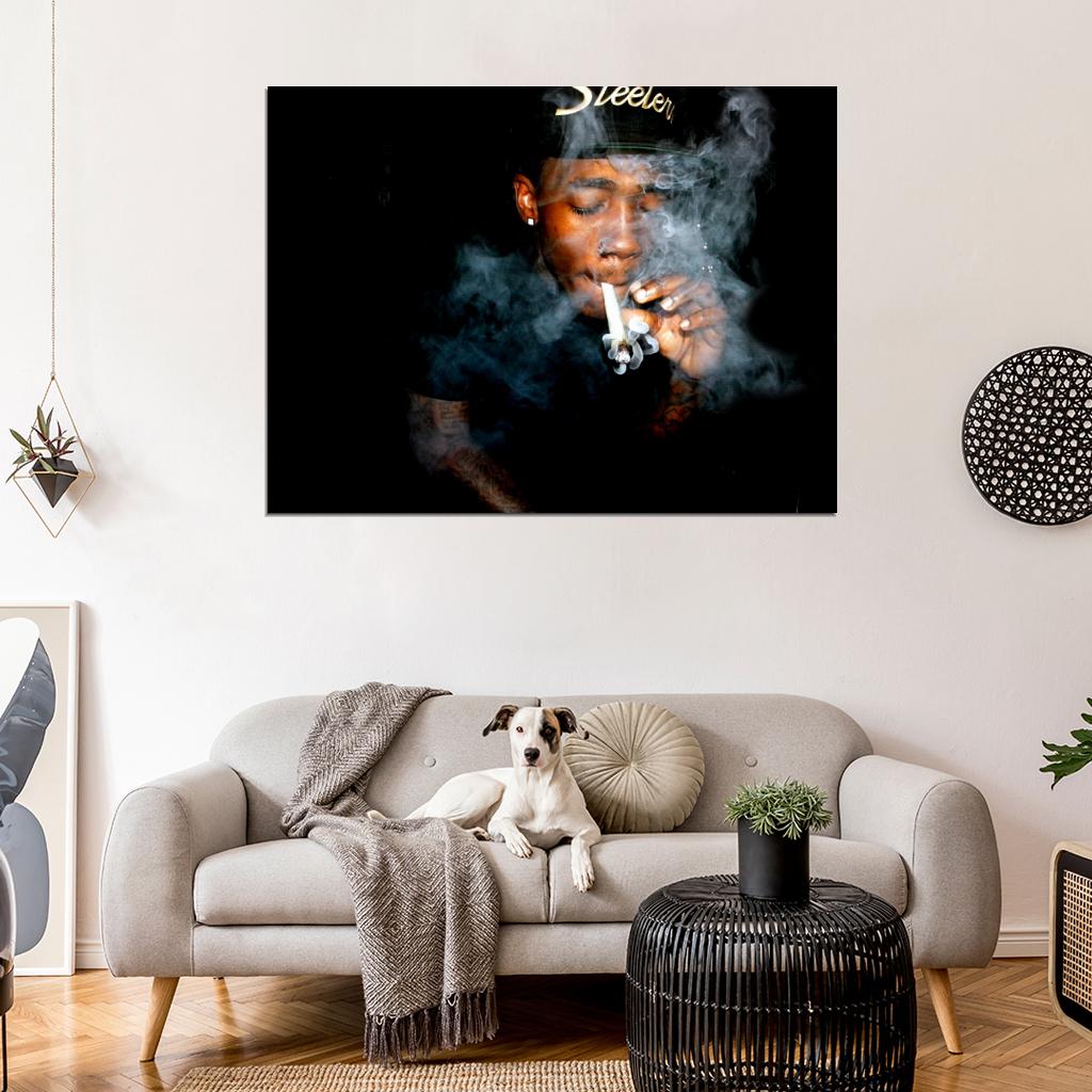 Dizzy Wright Smoke Rapper Rap Hip-Hop Music Wall Art Print Poster