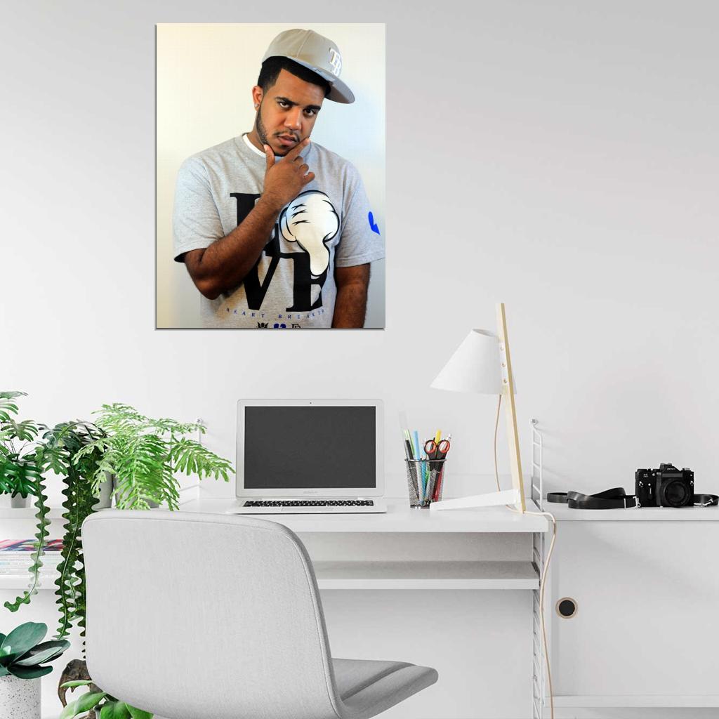 DJ Spinatik Rap Hip-Hop Music Wall Art Print Poster